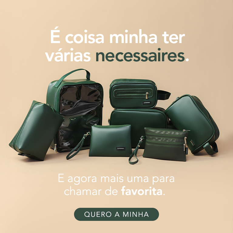 vem conferir os lançamentos incríveis de necessaires para otimizar sua rotina