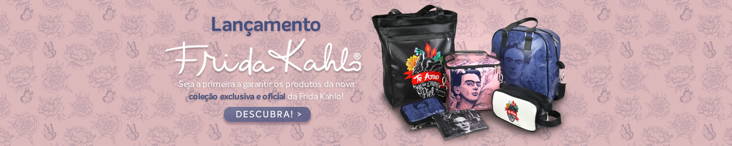 lançamentos imperdíveis inspirados na artista mexicana, frida kahlo. Confira bolsas, térmicas e acessórios exclusivos