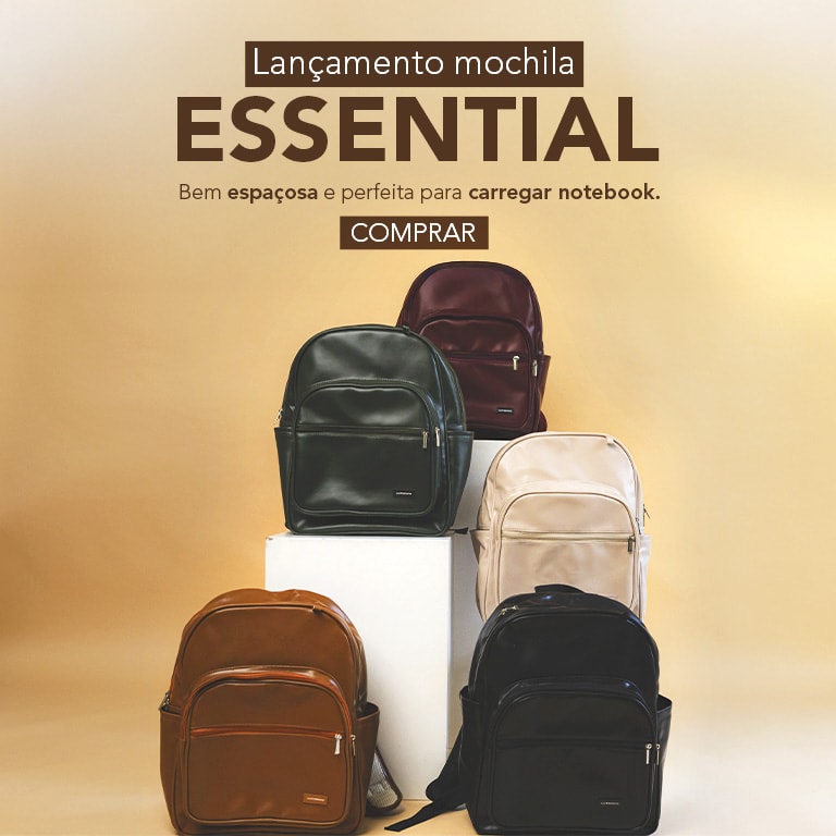 chegaram lançamentos incríveis na mimeira, vem garantir sua mochila essential