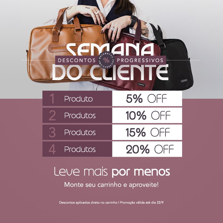 APROVEITE O DESCONTO PROGRESSIVO NA SEMANA DO CLIENTE MIMERIA