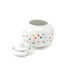 Açucareiro de Porcelana Mini Dots