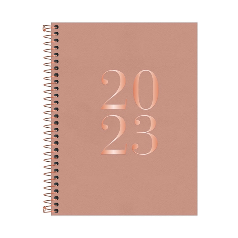 Agenda 2023 Diária Vanilla Grande Rose Gold