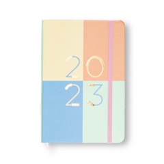 Agenda 2023 Planner Semanal Anotações Datado Pastel Block Color Média