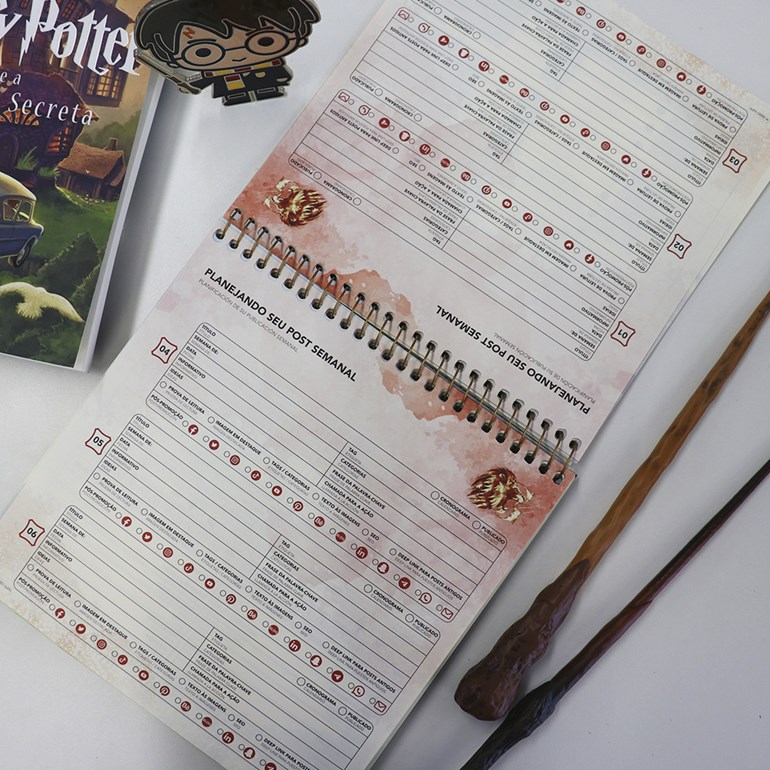 Agenda 2024 Blogger Planner Harry Potter Relíquias da Morte