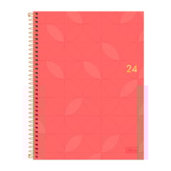 Agenda 2024 Diária Spot Feminina Rosa Claro Grande