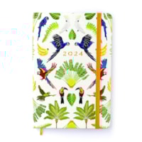 Pássaros Floresta Tropical Branco