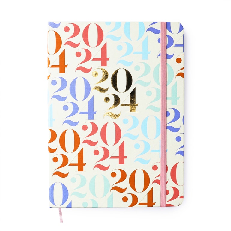 Agenda 2024 Planner Semanal Planejamento Pastel Block Sport Dois Mil e Vinte Quatro Grande