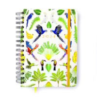 Pássaros Floresta Tropical Branco