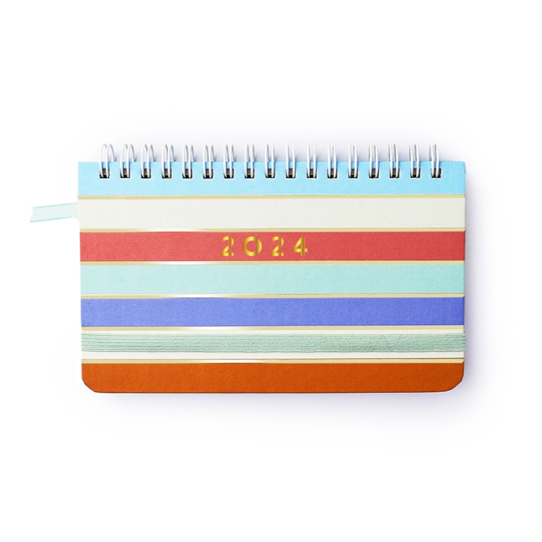 Agenda 2024 Planner Wire-o Semanal Office Pastel Block Sport Listras Mini