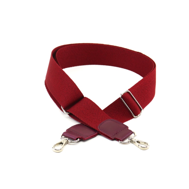 Alça Premium Regulável 4 cm Vermelho Cereja