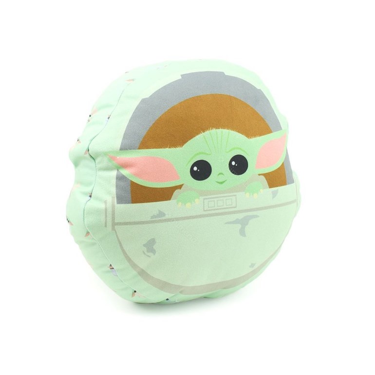 Almofada Star Wars Baby Yoda Nave Fibra