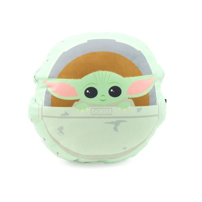 Almofada Star Wars Baby Yoda Nave Fibra