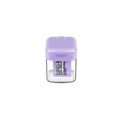 Apontador Faber-Castell com Depósito Mini Box Lilás Pastel