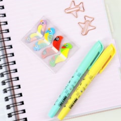 Bloco de Stickers Adesivos Aves Coloridas com 4 Itens
