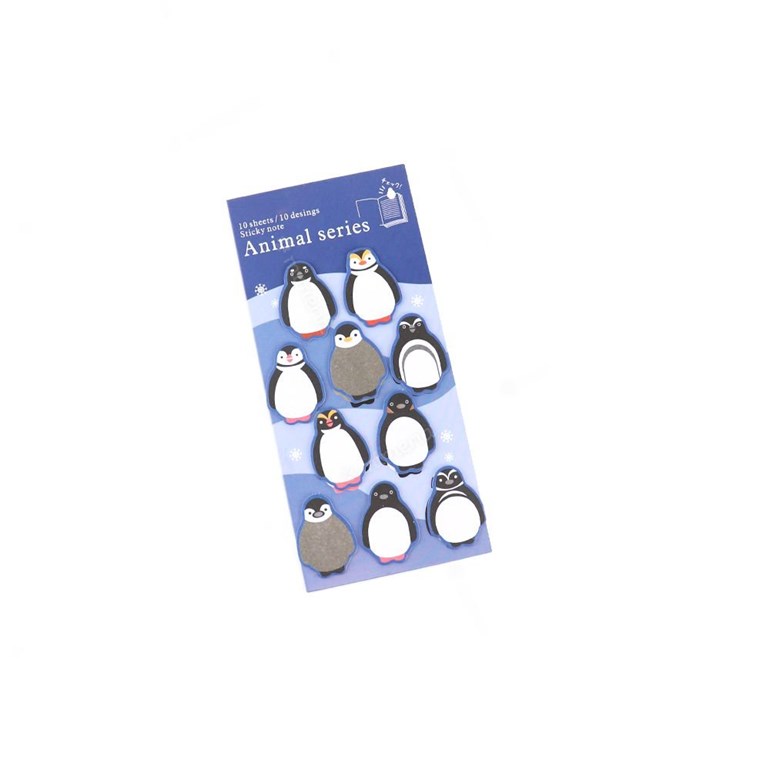 Blocos de Stickers Adesivos Polo de Pinguins com 10 Itens