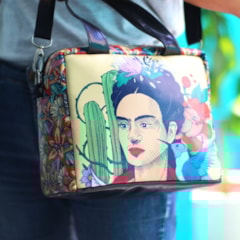 Bolsa Térmica Média com Bolso Frida Kahlo Pés para Que os Quero