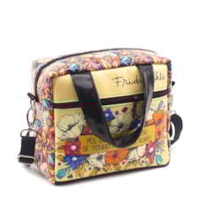 Bolsa Térmica Média com Bolso Frida Kahlo Pés para Que os Quero