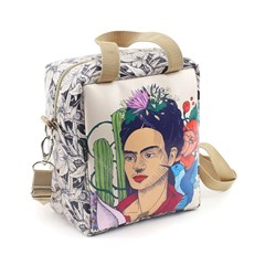 Bolsa Térmica Média Frida Kahlo Cacto e Flor