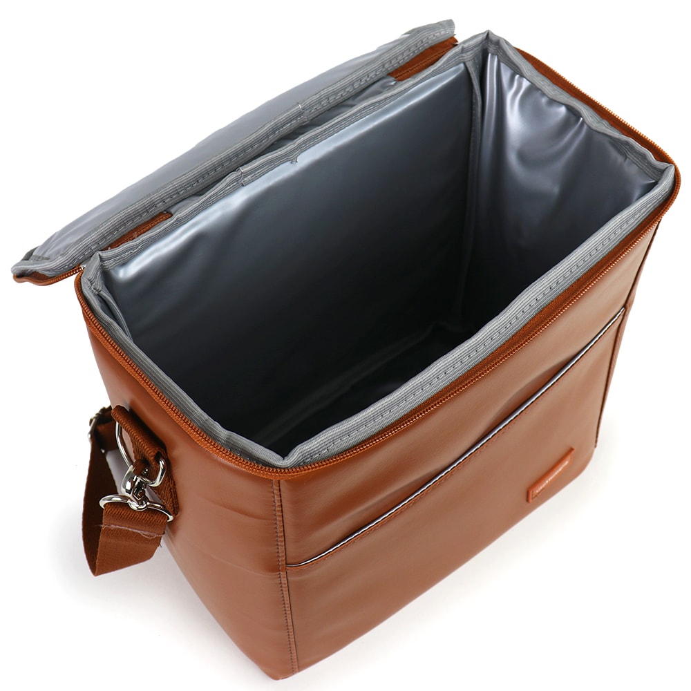 Kit Mochila Quadrada + Térmica Move Grande Caramelo