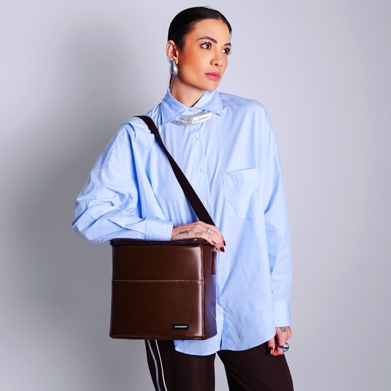 Bolsa Térmica Move Grande Marrom Cacau