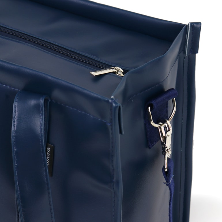 Bolsa Tote Midi com Alça Azul Atlântico