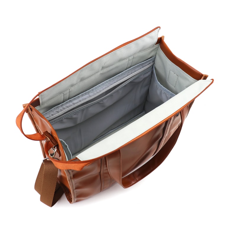 Bolsa Tote Midi com Alça Caramelo