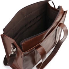 Bolsa Tote Midi com Alça Marrom Cacau