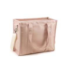 Bolsa Tote Midi com Alça Nude