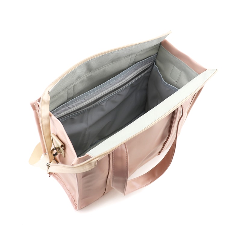 Bolsa Tote Midi com Alça Nude