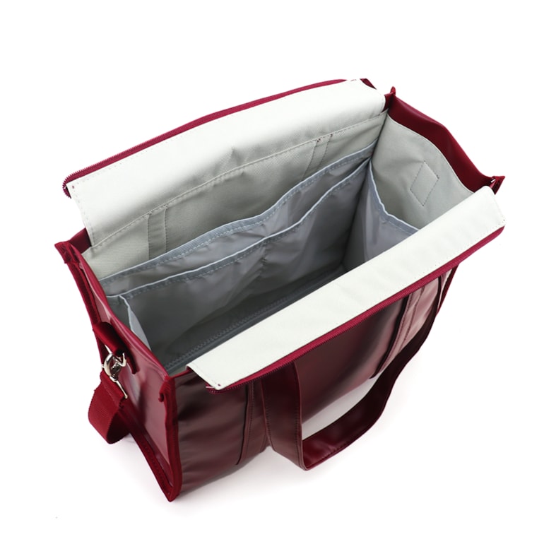 Bolsa Tote Midi com Alça Vermelho Cereja
