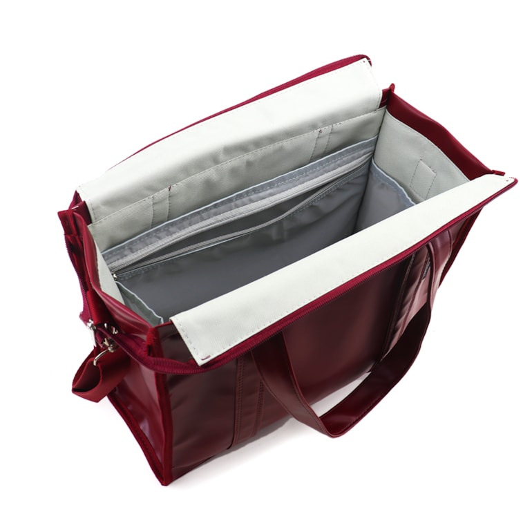 Bolsa Tote Midi com Alça Vermelho Cereja