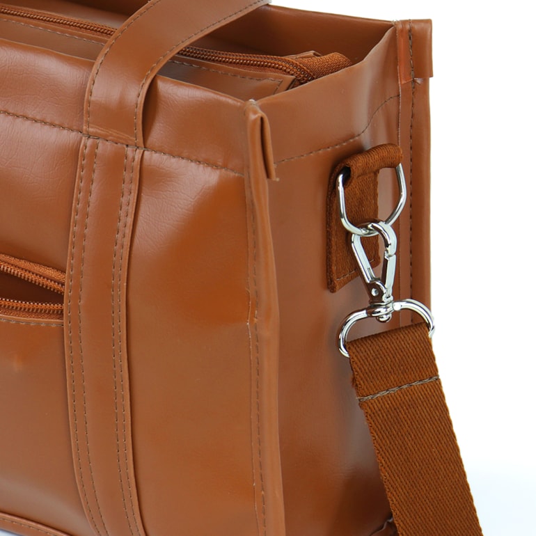 Bolsa Tote Mini com Alça Caramelo