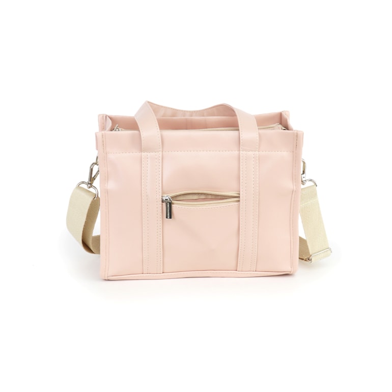Bolsa Tote Mini com Alça Nude