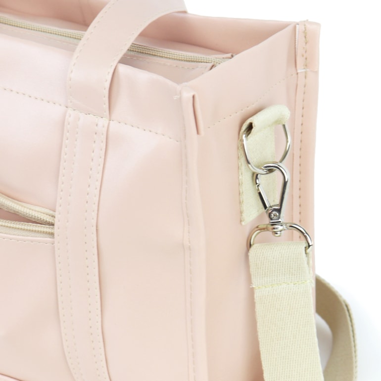 Bolsa Tote Mini com Alça Nude