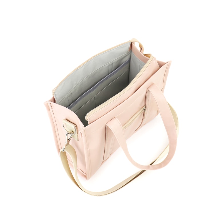 Bolsa Tote Mini com Alça Nude