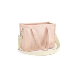 Bolsa Tote Mini com Alça Nude