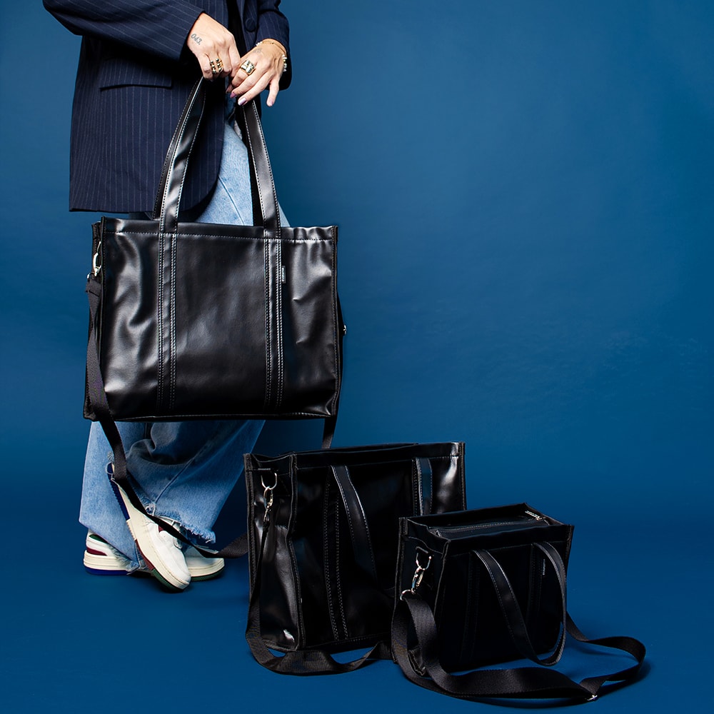 Bolsa Tote Mini com Alça Preta