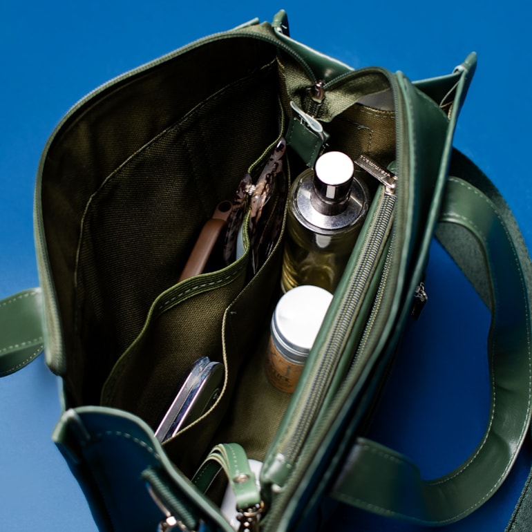 Bolsa Tote Mini com Alça Verde Oliva