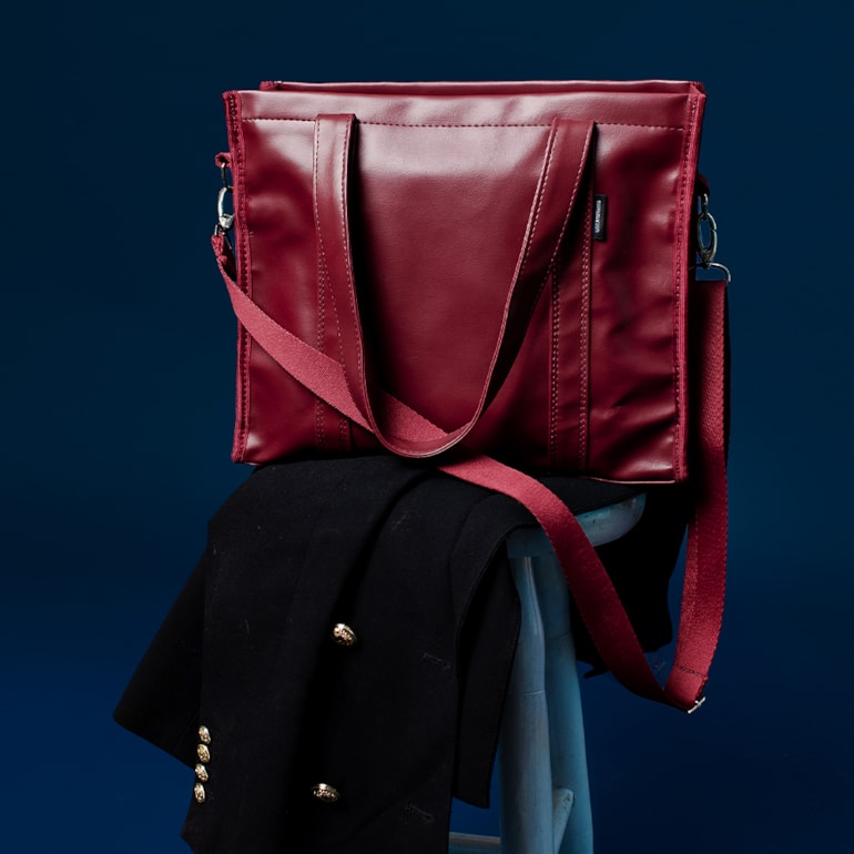 Bolsa Tote Mini com Alça Vermelho Cereja
