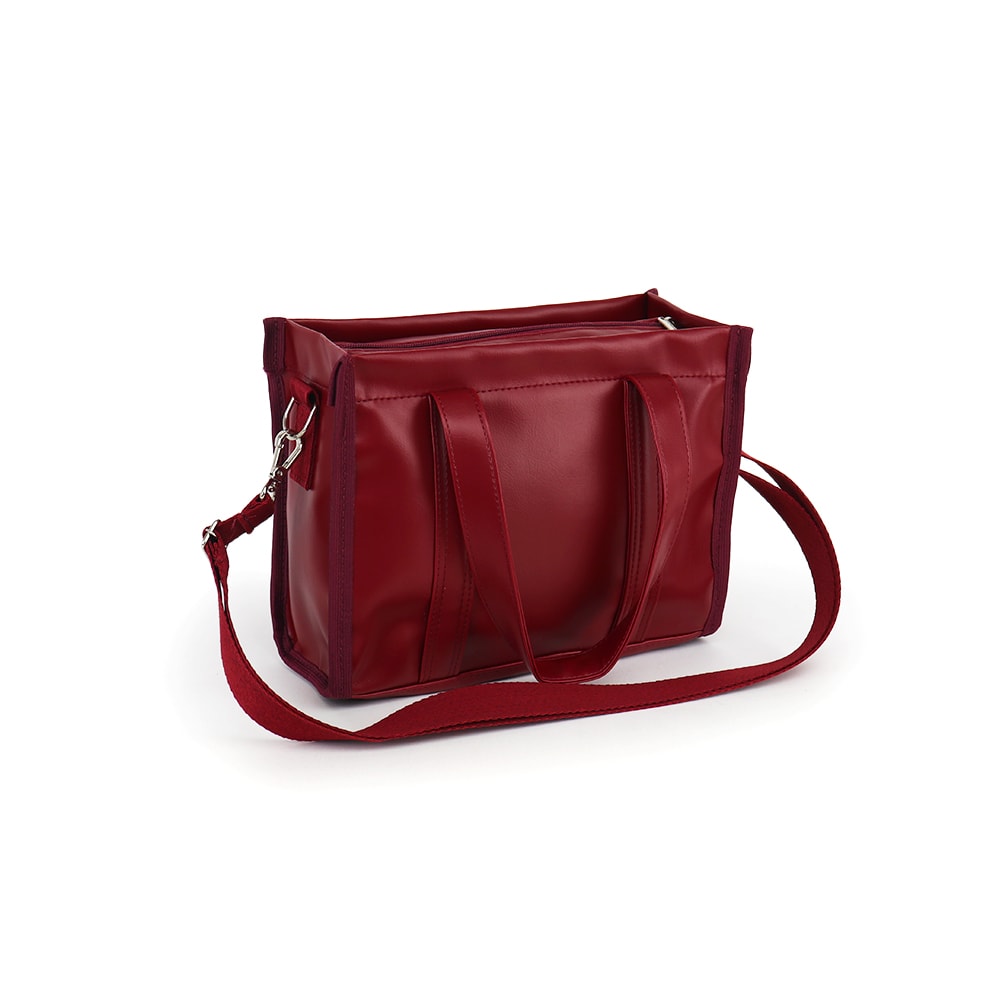 Bolsa Tote Mini com Alça Vermelho Cereja