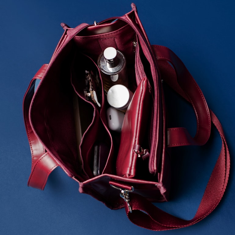 Bolsa Tote Mini com Alça Vermelho Cereja