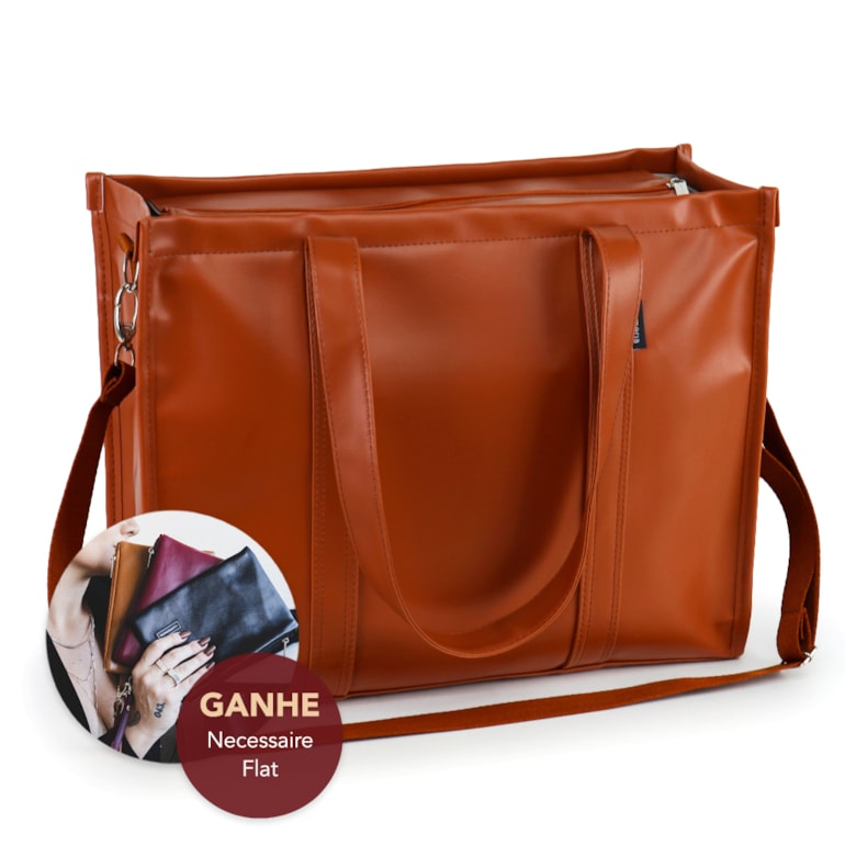 Bolsa Tote Pro com Alça Caramelo