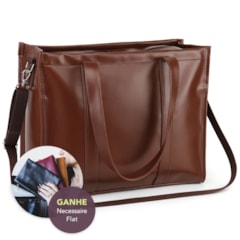 Bolsa Tote Pro com Alça Marrom Cacau