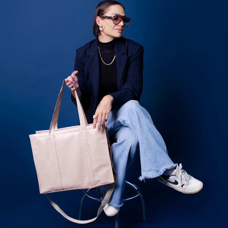 Bolsa Tote Pro com Alça Nude