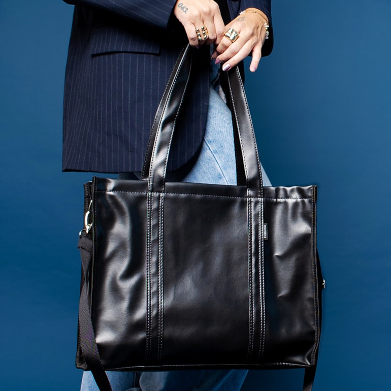 Bolsa Tote Pro com Alça Preta