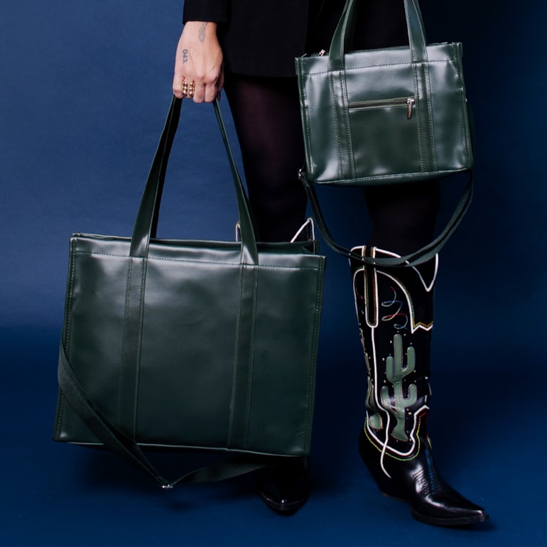 Bolsa Tote Pro com Alça Verde Oliva