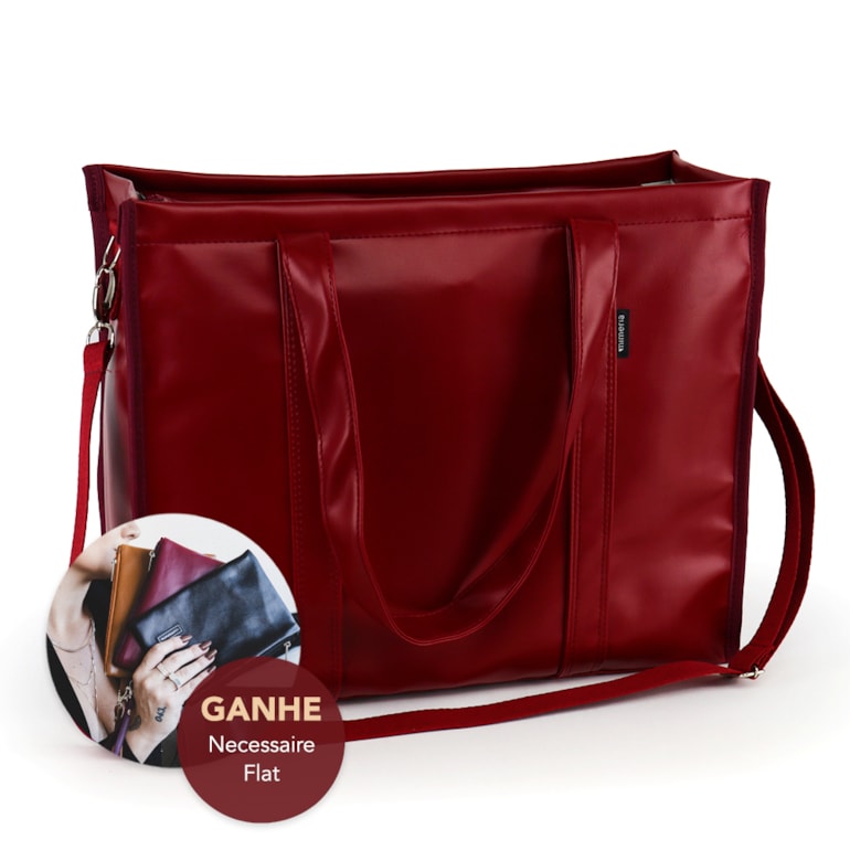 Bolsa Tote Pro com Alça Vermelho Cereja