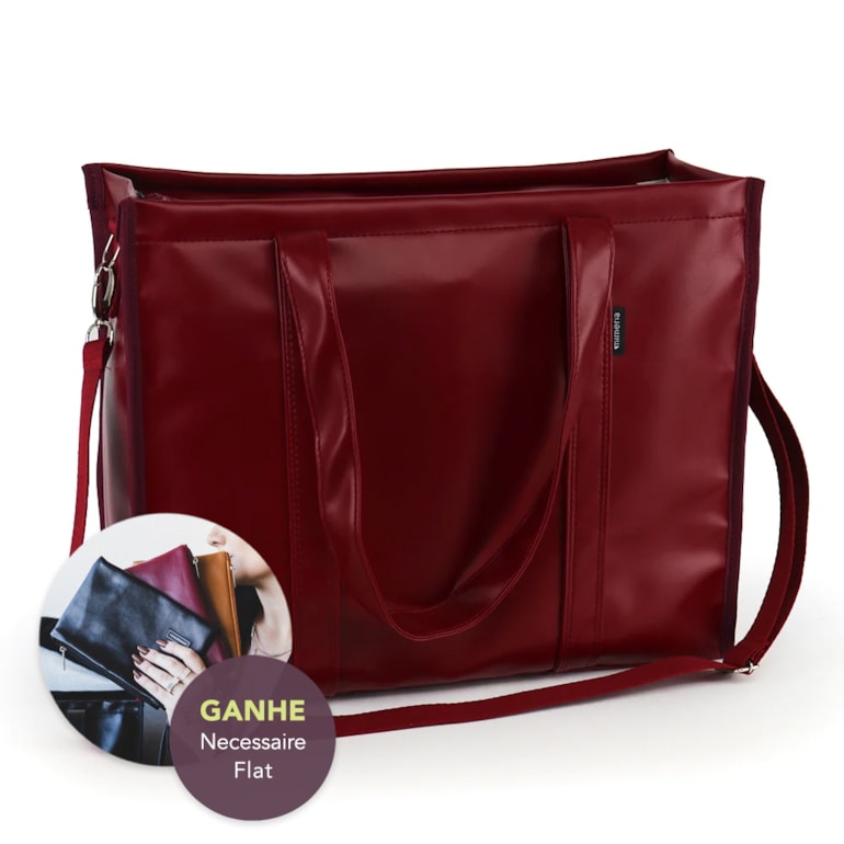 Bolsa Tote Pro com Alça Vermelho Cereja