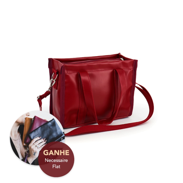 Bolsa Tote Pro Mini com Alça Vermelho Cereja