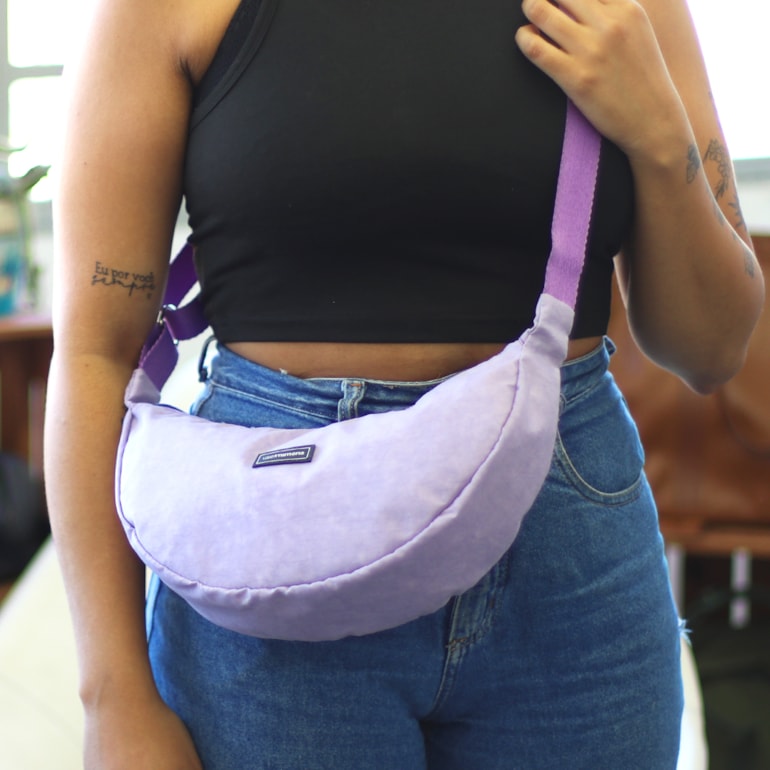 Bolsa Transversal Moon Lavanda